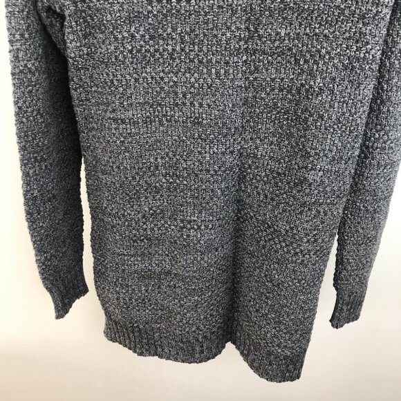 Hilary Radley knit cowl neck Grey long sleeve sweater women size S - Picture 14 of 16